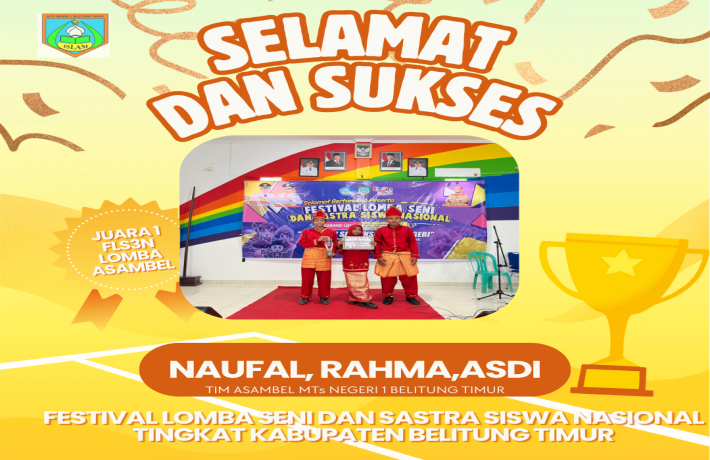 Selamat! Tim Asambel Tri Harmoni MTsN 1 Beltim Raih Juara 1 FLS2N 2025