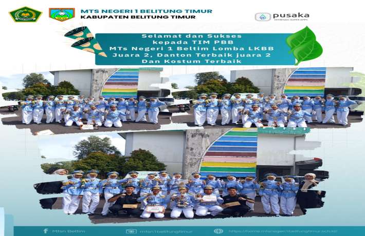 Sabet Tiga Penghargaan, MTs Negeri 1 Belitung Timur Tampil Gemilang di LKBB Semarak Hari Jadi Belitung Timur ke-23