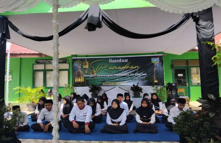 Sambut Ramadan 1447 H, Siswa Kelas 9 MTs Negeri 1 Belitung Timur Gelar Khataman Al-Qur’an Massal