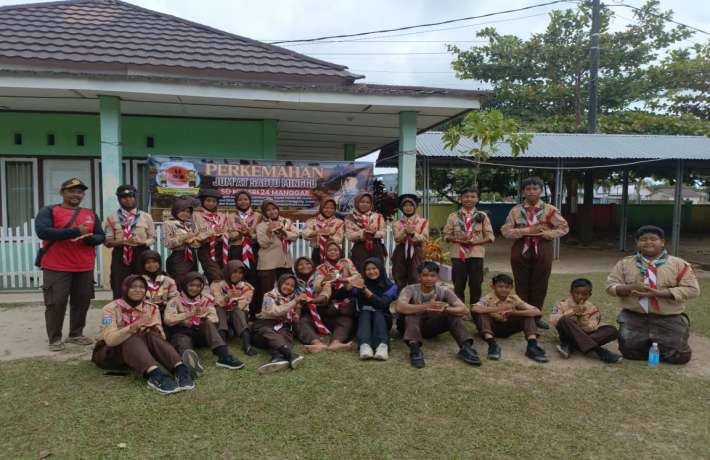 Sambut Hari Bapak Pandu Sedunia, Sejumlah Penggalang Gelar Perjusami di Lapangan Yagor
