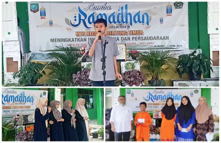 Meriahkan Bulan Suci Ramadan, MTs Negeri 1 Belitung Timur Gelar Lomba Keagamaan