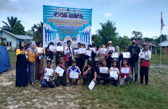 Kegiatan Outbound dan Perkemahan Kewiditraan Drumband / Marchingband Se Kabupaten Belitung Timur Ta